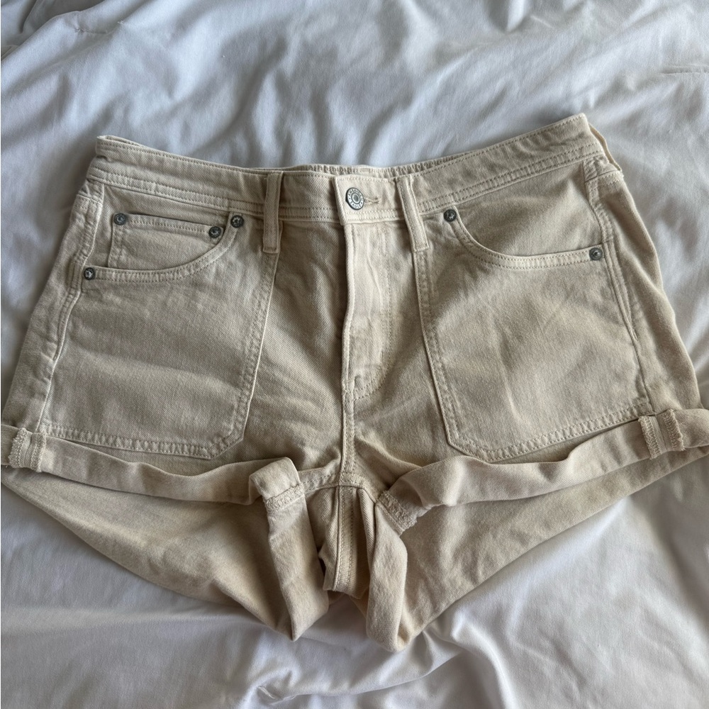 Beige Stretch shorts American Eagle